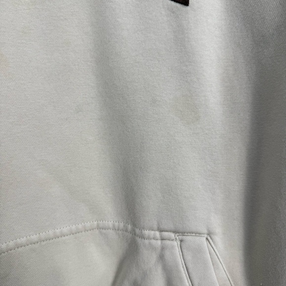 Vintage Nike Beige Center Swoosh Hoodie - Picture 11 of 12